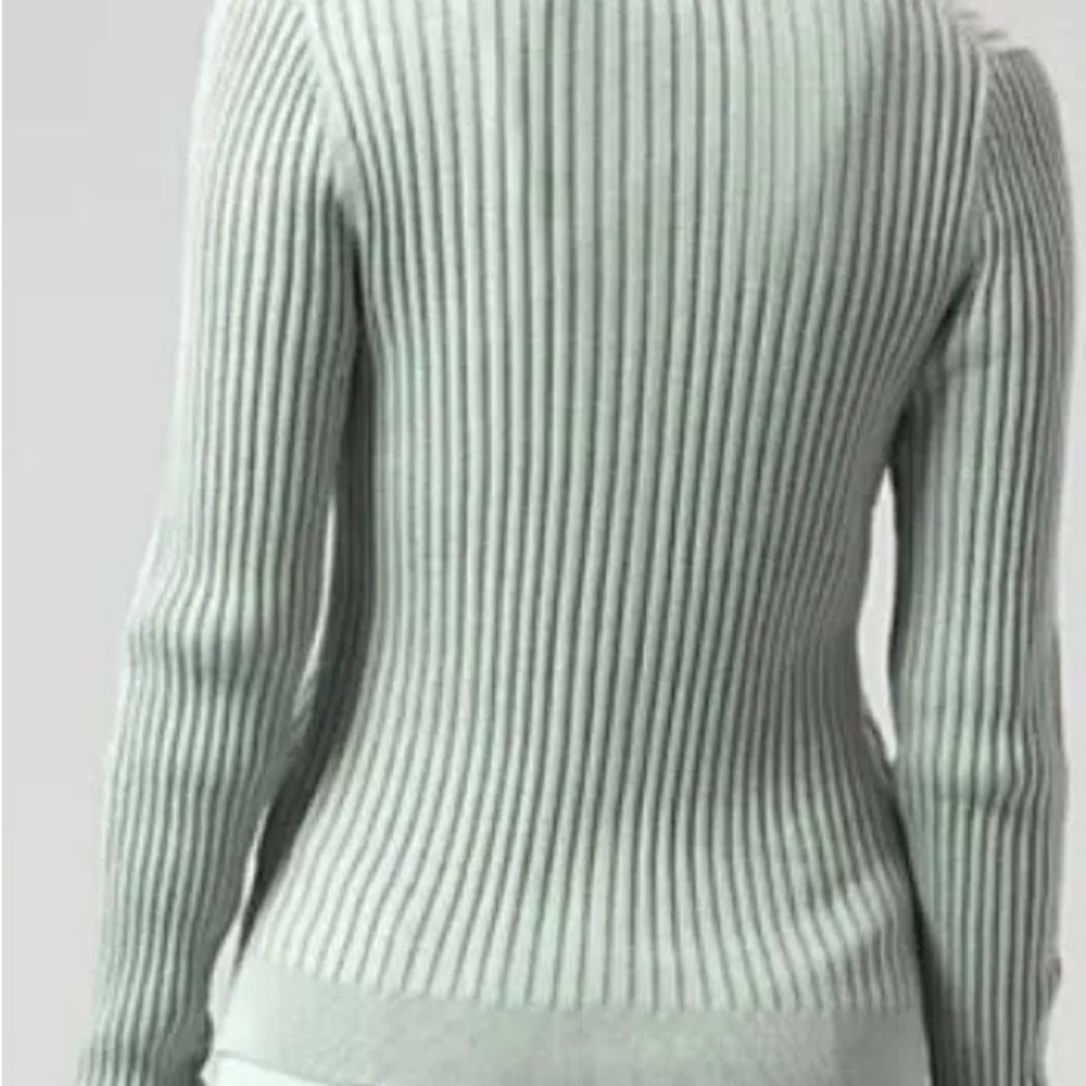 Athleta Ribbed Long Sleeve Polo Sweater - Picture 2 of 5